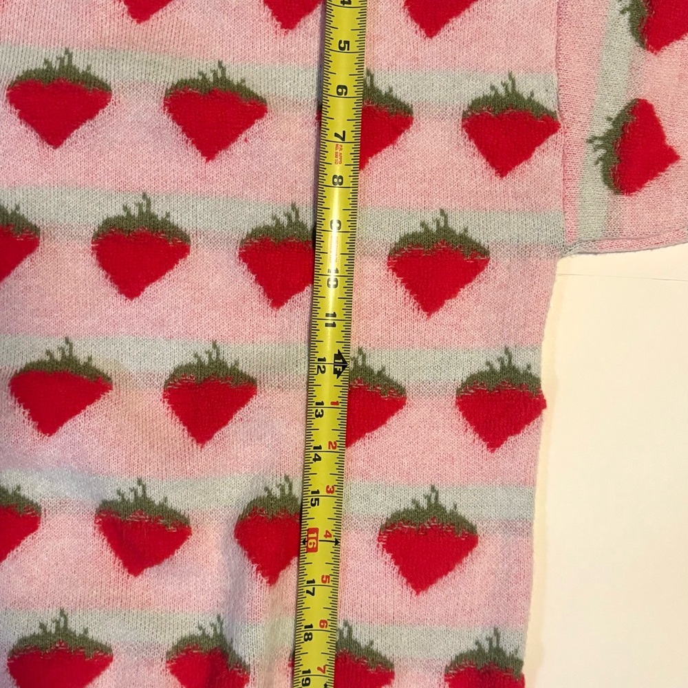 Strawberry Patterned Sweater - image 4